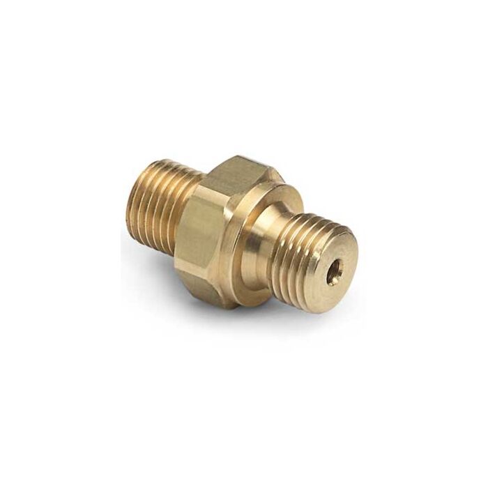 Ralston Instruments QTHA-1MB0-RS 1/8" Male BSPP (ISO 228/1) x Male QT, no Check valve, Brass Adapter