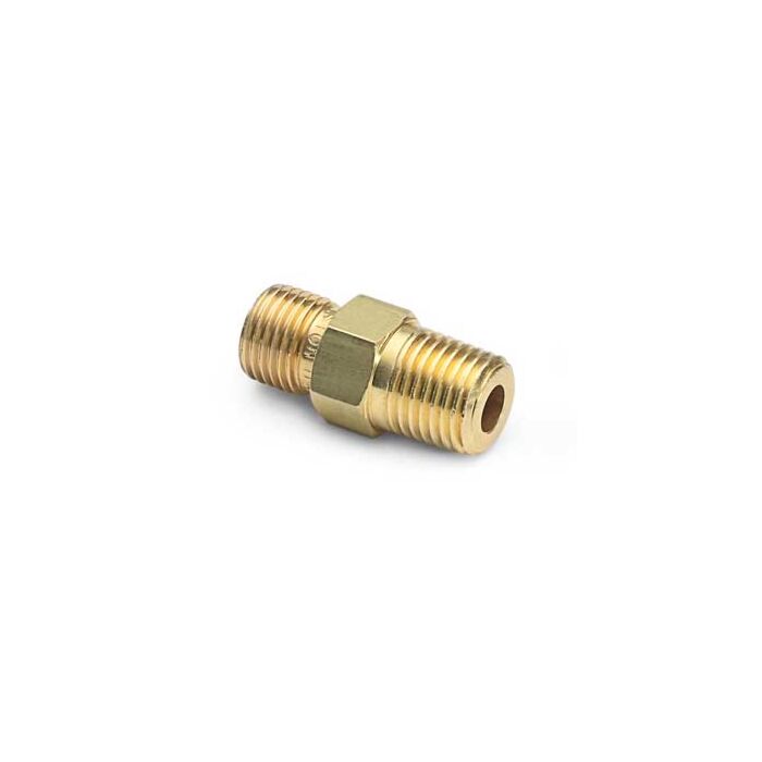 Ralston Instruments QTHA-3MB1 3/8" Male NPT x Male QT with Check- valve, Brass Adapter