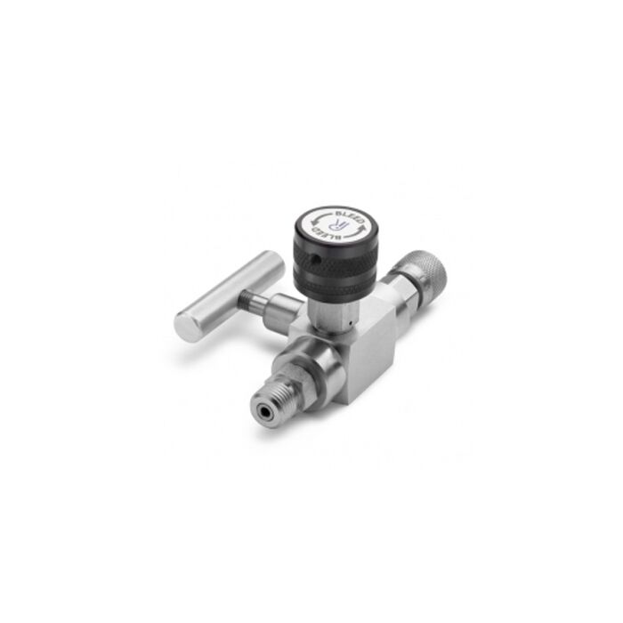 Ralston Instruments QTHA-BLS0-HC Block and Bleed valve, Stainless Steel Adapter