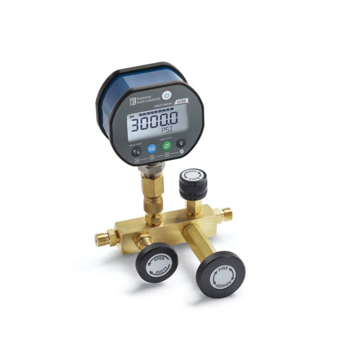Ralston Instruments QTCM-KIT1-GP QTCM Calibration manifold, 1000 psi LC20 Gauge, hoses and Adapters