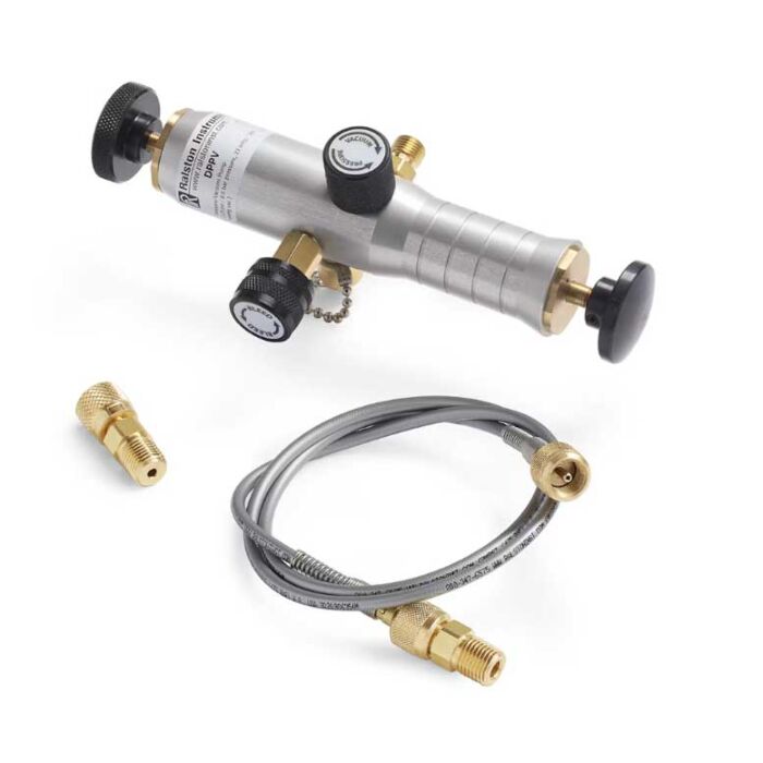 Ralston Instruments DPPV-2MBA DPPV (+125PSI to -23inHg) Pump 1/4" NPTM Gauge Adapter, 3' Hose