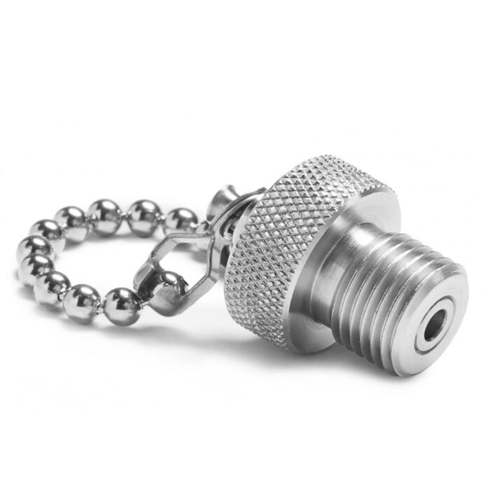 Ralston Instruments QTFT-PLGS Stainless Steel Quick-test Hose Plug & Chain only
