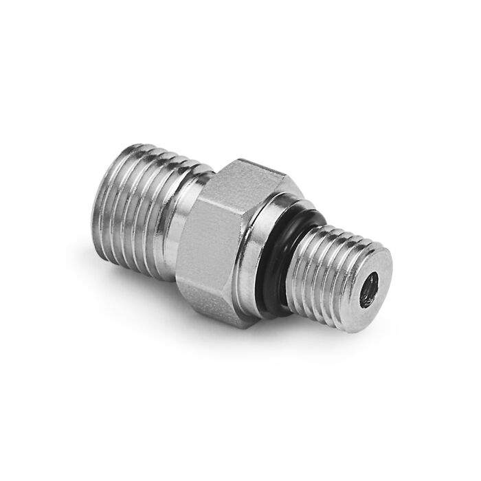 Ralston Instruments QTHA-3SS0-VT Male Quick-test x Pump, Stainless Steel, Viton Seals Adapter