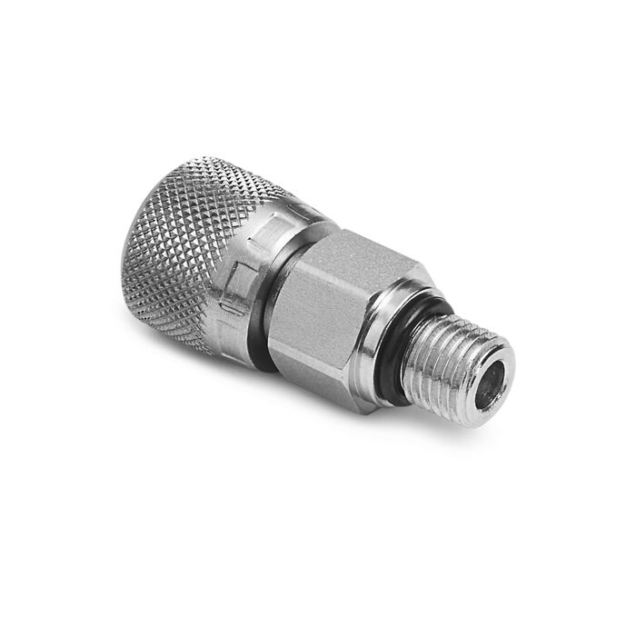 Ralston Instruments QTHA-3SSA Female Quick-test Outlet Port, Stainless Steel