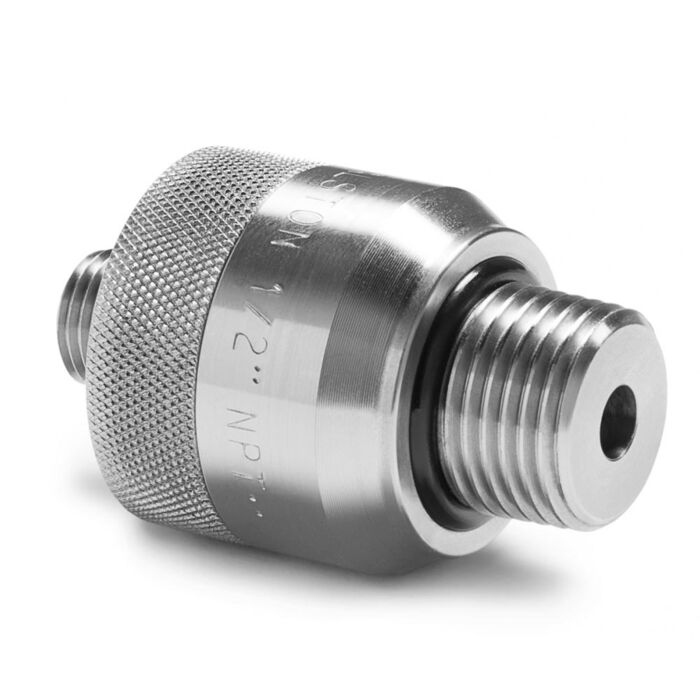 Ralston Instruments QTHA-4MS0-QD 1/2" Male NPT Quick-connext x male Quick-test, Stainless Steel adapter