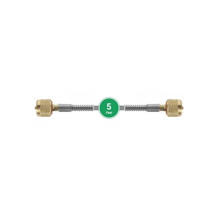 Ralston Instruments QTQT-HOS-5FT Quick-test 6900PSI Hose, Brass Hose Ends, 5' (1.52m)