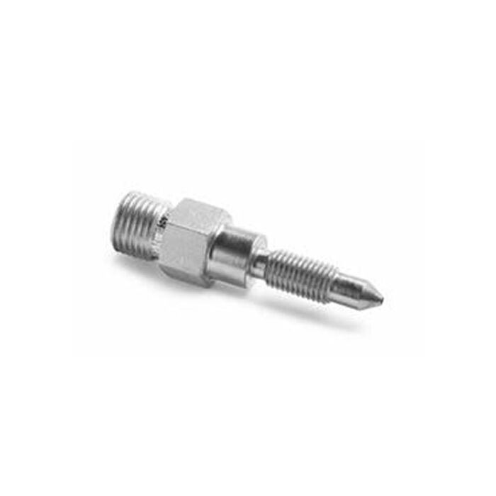 Ralston Instruments QTHA-RGS0 Adapter M8 x 1.0 Gauge Valve Bleed Port x Male Quick-test, Stainless Steel