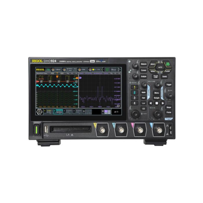 Rigol DHO924 Digital Oscilloscope, 250MHz, 1.25GSa/s, 4 + 16 channels