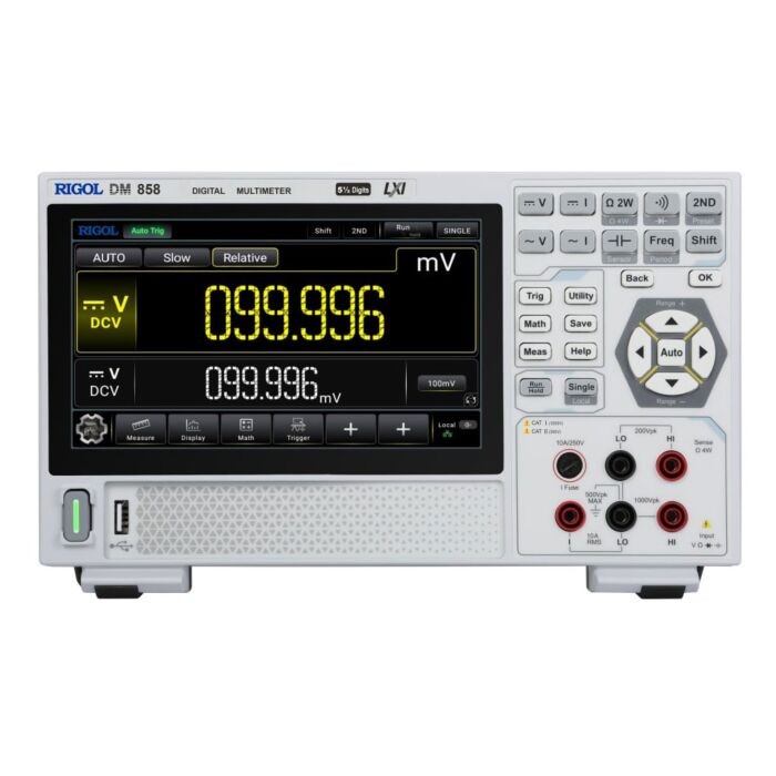 Rigol DM858 Digital Multimeter, 5.5 digits, 125 rdgs/s, 0.03% Accuracy