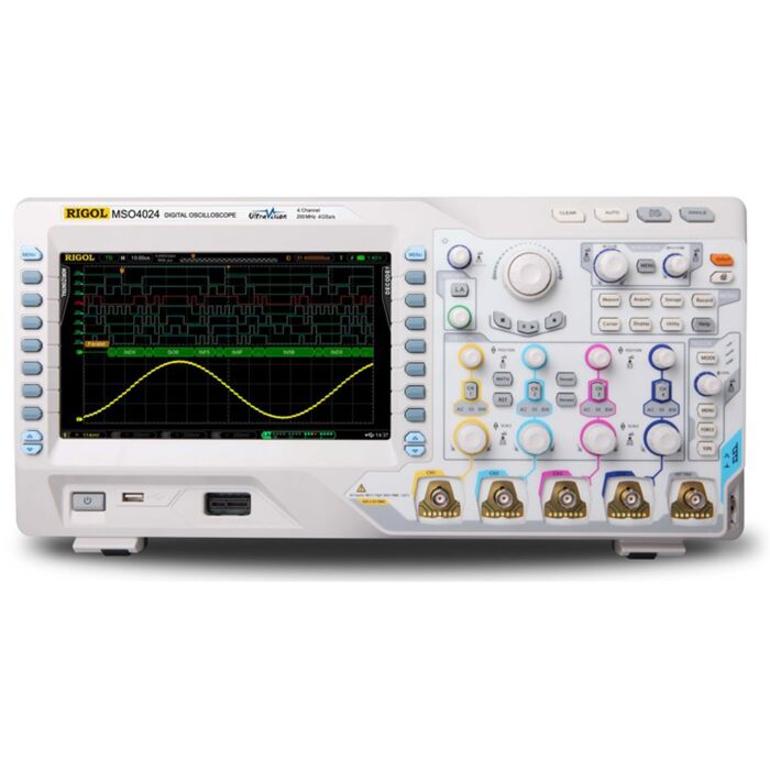 RIGOL MSO4024 for Rent, 200MHz 4-Channel Mixed Signal Oscilloscope, 4GSa/s