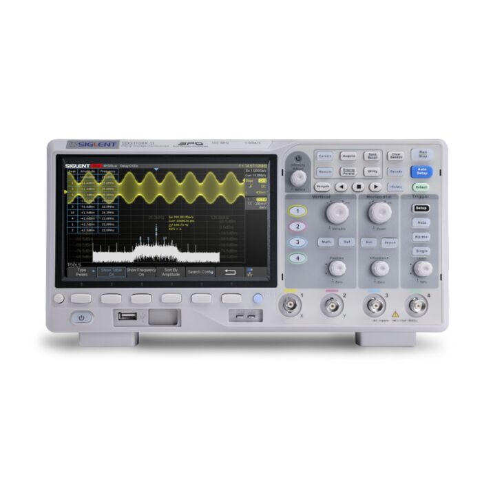 Siglent SDS1104X-U Oscilloscope, 100 MHz, 4 ch; 1 GSa/s; 14 M memory depth
