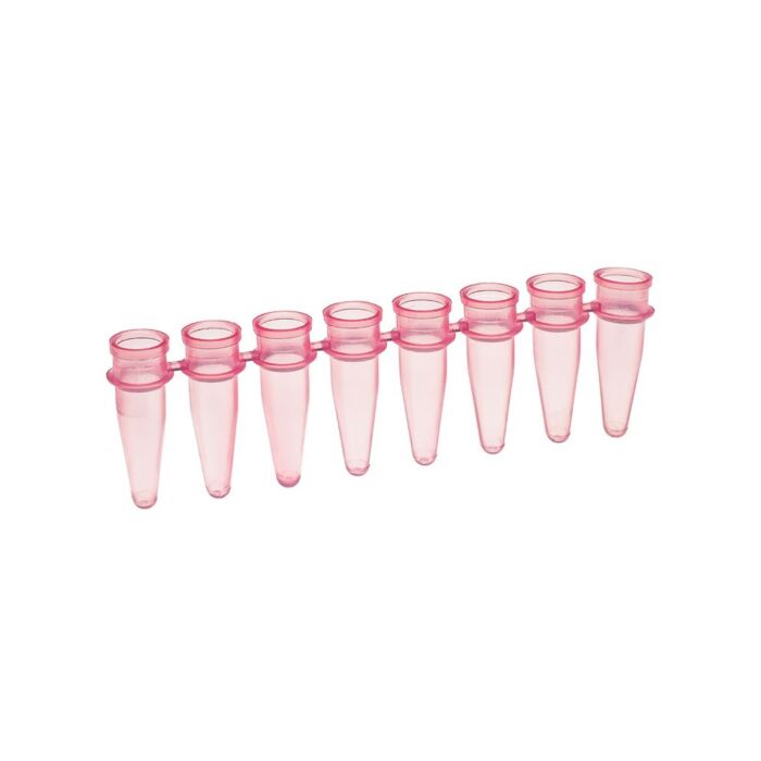 Simport T320-1R Amplitube pcr reaction strips 8x0.2mL, tubes only, red