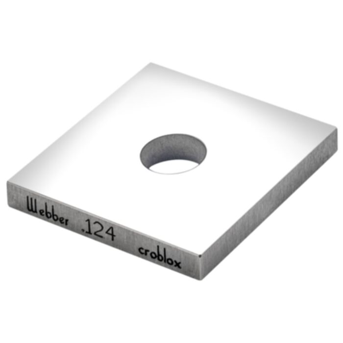 Square Gage Block .124" Croblox Grade 1-Gage Blocks