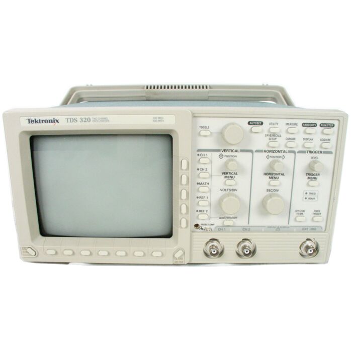 Tektronix TDS320 for Rent, 100 MHz Oscilloscope, 2 Channel, 500 MS/s Sampling Rate
