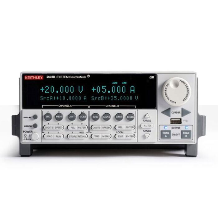 Keithley 2602B for Rent, Dual Channel SMU SourceMeter, 40V/200W