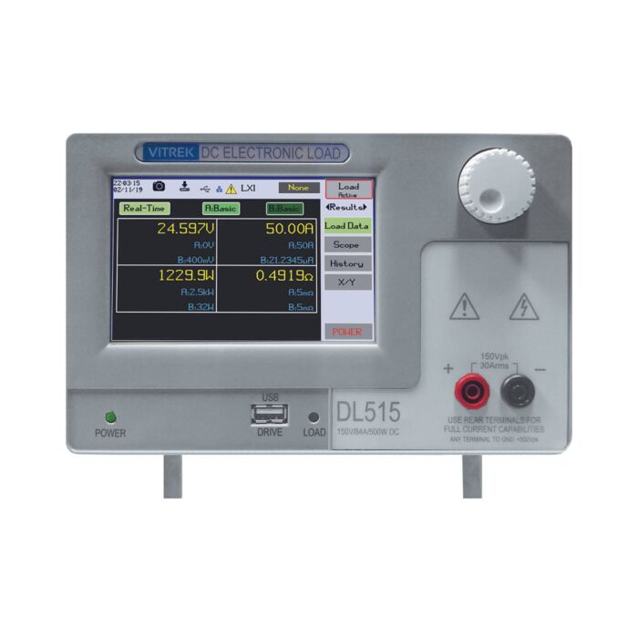 Vitrek DL250 Electronic DC Load, 500V/42A/ 250W with 4.8k & 65A Transient Cap