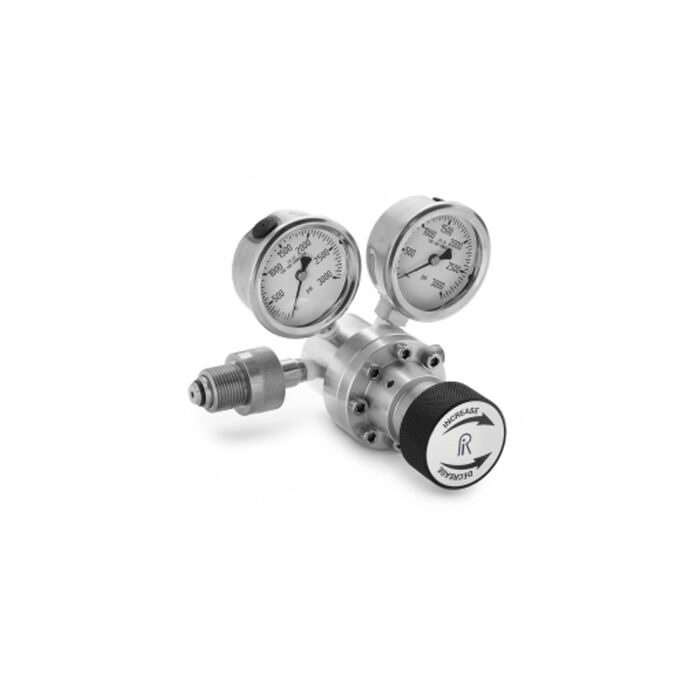 Ralston Instruments XREG-KIT0 3000PSI Regulator with 2 Pressure Gauges, CGA 580 Inlet Connection