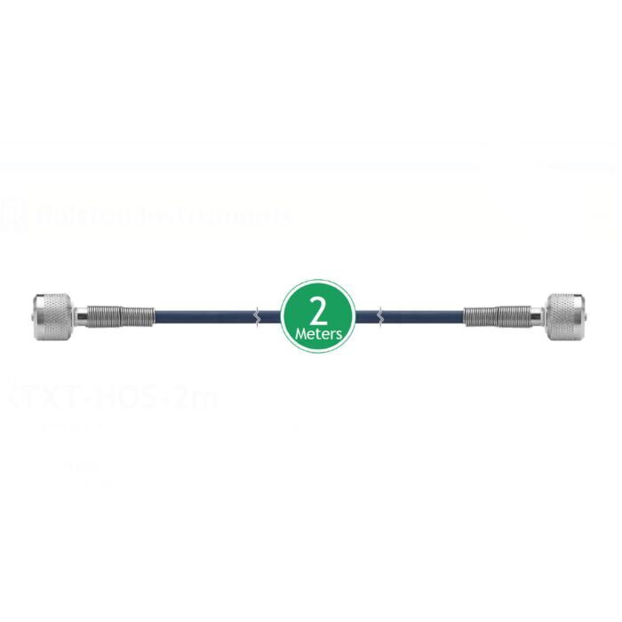 Ralston Instruments XTXT-HOS-2M Quick-test XT 10000PSI Hose, Stainless Steel Hose Ends, 2m