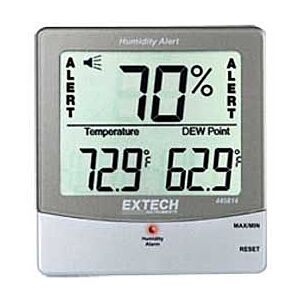 Extech 445814 Humidity Alert, Big Digit RH Temperature, Dew Point