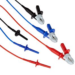 Megger 1008-022 / 6220-822 Lead Set 3 kv Insulated Clips | Transcat