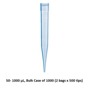 BrandTech Scientific Pipette tips, 50-1000uL graduated, Bulk, cs/1000