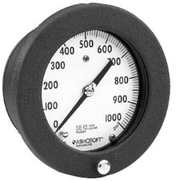 Ashcroft 45-1377-SS-04B-2000PSI 4.5" Duragauge Pressure Gauge 2000 psi