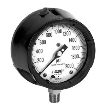 Ametek - US Gauge 1981-150020X 4.5"Process Gauge,30"-0-100PSI 1/2"ANPT,Dry,Lower