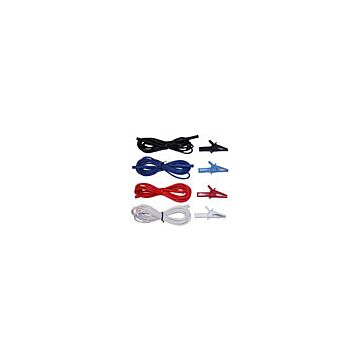 AEMC 2140.64 Set of 4 Leads, Color-coded 10' w/Color-coded Alligator Clips