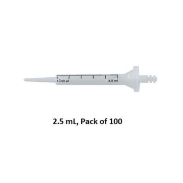 BrandTech Scientific PD-Tip II 2.5mL Precision Dispenser Tips, Non-Sterile, 100/pack