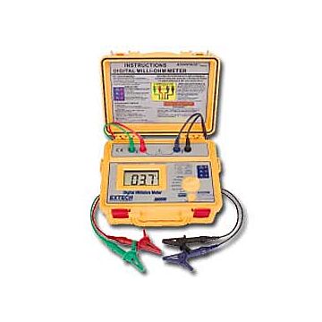 Extech 380580 Battery Powered Milliohmmeter with NIST Certificate
