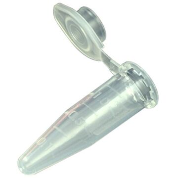 Globe Scientific Microcentrifuge Tube 2.0mL, Attach Cap, Grad, Nat, 1000/pack