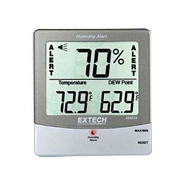 Extech 445814 Humidity Alert, Big Digit RH Temperature, Dew Point