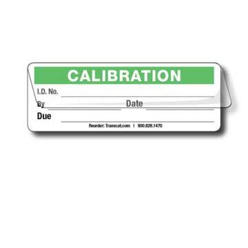 Transcat 5353C-G Calibration Labels-Green, Self-Laminating, 1 3/4x5/8"