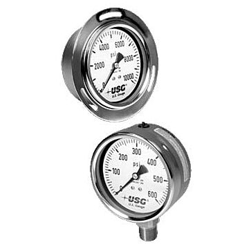 Ametek - US Gauge 656-256009 2.5"Pressure Gauge,60PSI 1/4"NPT,Lower