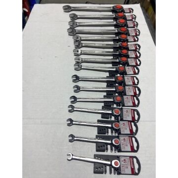 Gedore Red 9000063 16pc.Combination Ratcheting Spanner Set,8mm-24mm