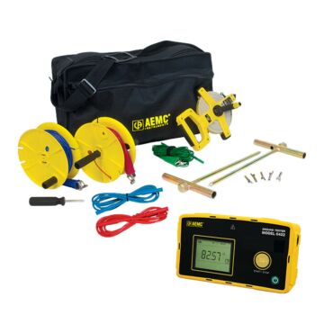 AEMC Instruments 6422-KIT-150FT Ground Resistance Tester, including 150 Foot lead set