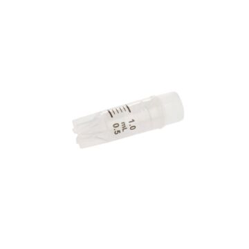 CellTreat 1mL CF Cryogenic Vial, Internal Thread, Self-Standing, Sterile, 100/Re-sealable Bag