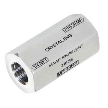 Crystal Engineering MPF-1/4FPT 1/4"NPTF Pressure Fitting