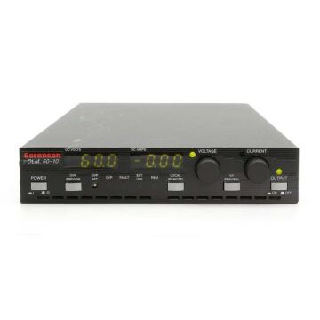 
Ametek Programmable Power DLM60-10M9GR DC Power Supply, 600 W, 60 V 600 W, 60 V, 10 A, M9G
