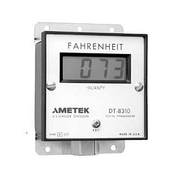 Ametek - US Gauge DT-8315 3.5"Digital Thermometer,Type K, -50 to 450F,Field Mnt.,DC Power