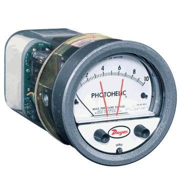 Dwyer A3000-0 Photohelic Pressure Switch/Gage