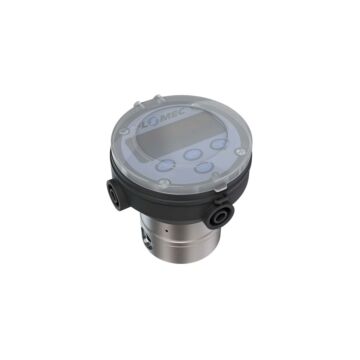 FLOMEC OM004S511-822R5G 1/8" Oval Gear Stainless Steel NPT Flow Meter, RT14 Transmitter with Built-In Digital Display