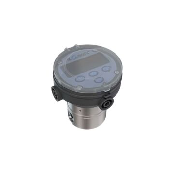 FLOMEC OM008S001-822R5G 3/8" Oval Gear Stainless Steel NPT Flow Meter, RT14 Transmitterwith Built-In Digital Display