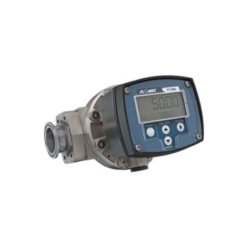 FLOMEC OM025S001-836R7G 1" Oval Gear Stainless Steel Tri-Clamp Flow Meter, RT40 Transmitterwith Built-In Digital Display