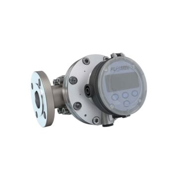 FLOMEC OM040A001-842R5G 1-1/2" Oval Gear Aluminum #150 ANSI Flange Flow Meter, RT14 Transmitter with Built-In Digital Display