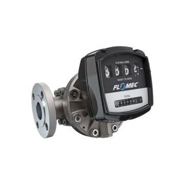 FLOMEC OM040S001-840M4 1-1/2" Oval Gear Stainless Steel #150 ANSI Flange Flow Meterwith Mechanical Display