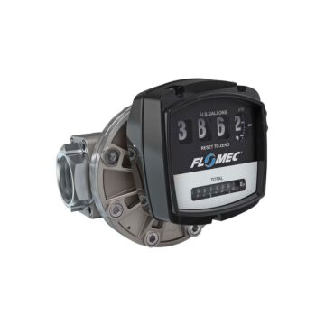 FLOMEC OM050S001-820M4 2" Oval Gear Stainless Steel NPT Flow Meterwith Mechanical Display