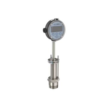 FLOMEC DP490S215-216R5G 1.5" to 35.4" Paddlewheel Stainless Steel Flow Meter, Transmitter with Built-In Digital Display
