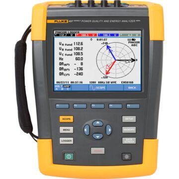 Used Fluke 437-II 400Hz Three-Phase Power Quality Analyzer