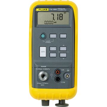 Used Fluke 718-100G Pressure Calibrator, -12PSIG to 100PSIG